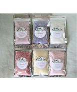 Spring Flowers Collection Foaming Bath Salts Gift Set 6 Fragrances Handmade - $12.86