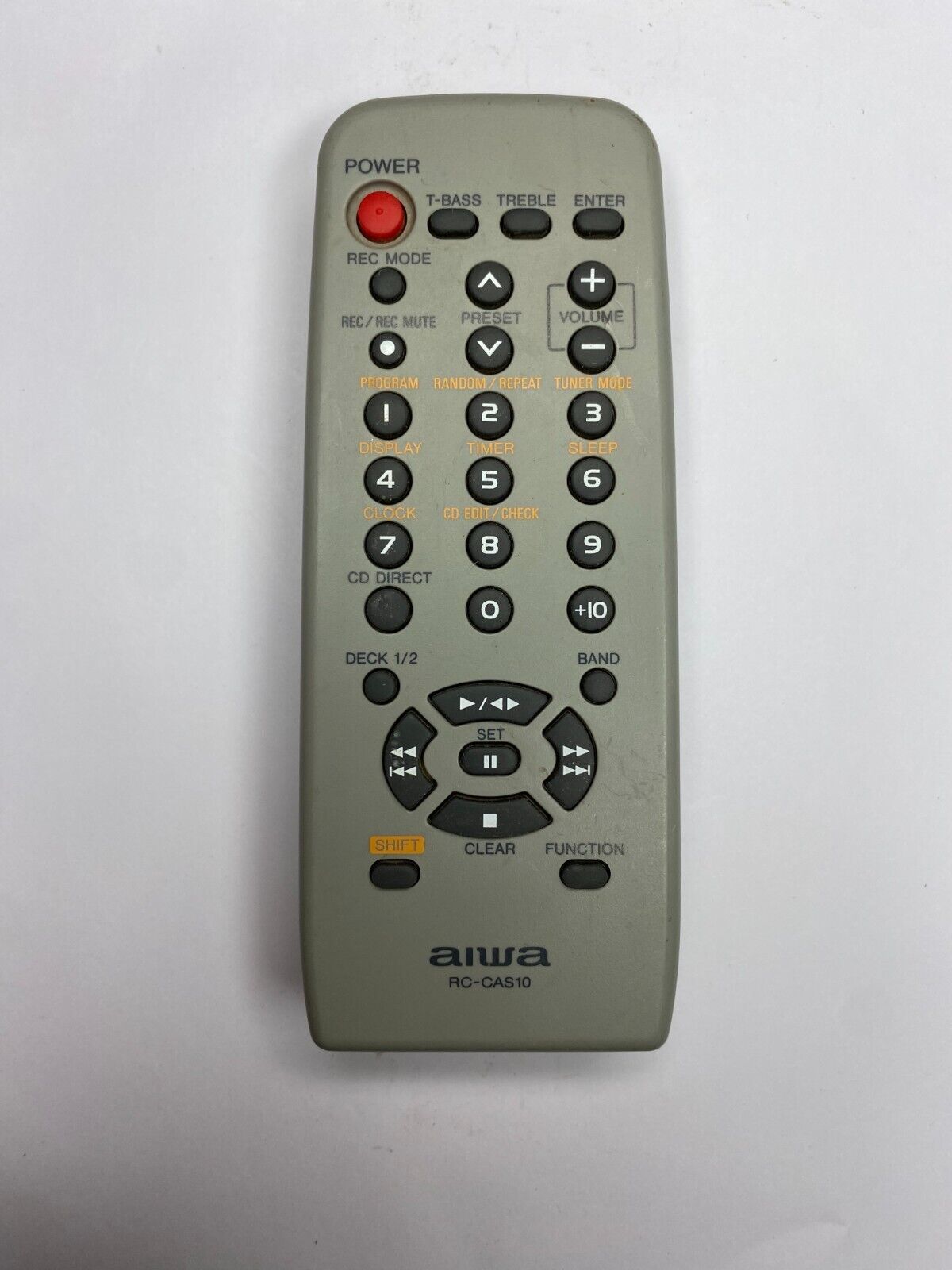 Aiwa RCCAS10 CD Stereo System Remote Control for NSXD20 D22 D30 D60U