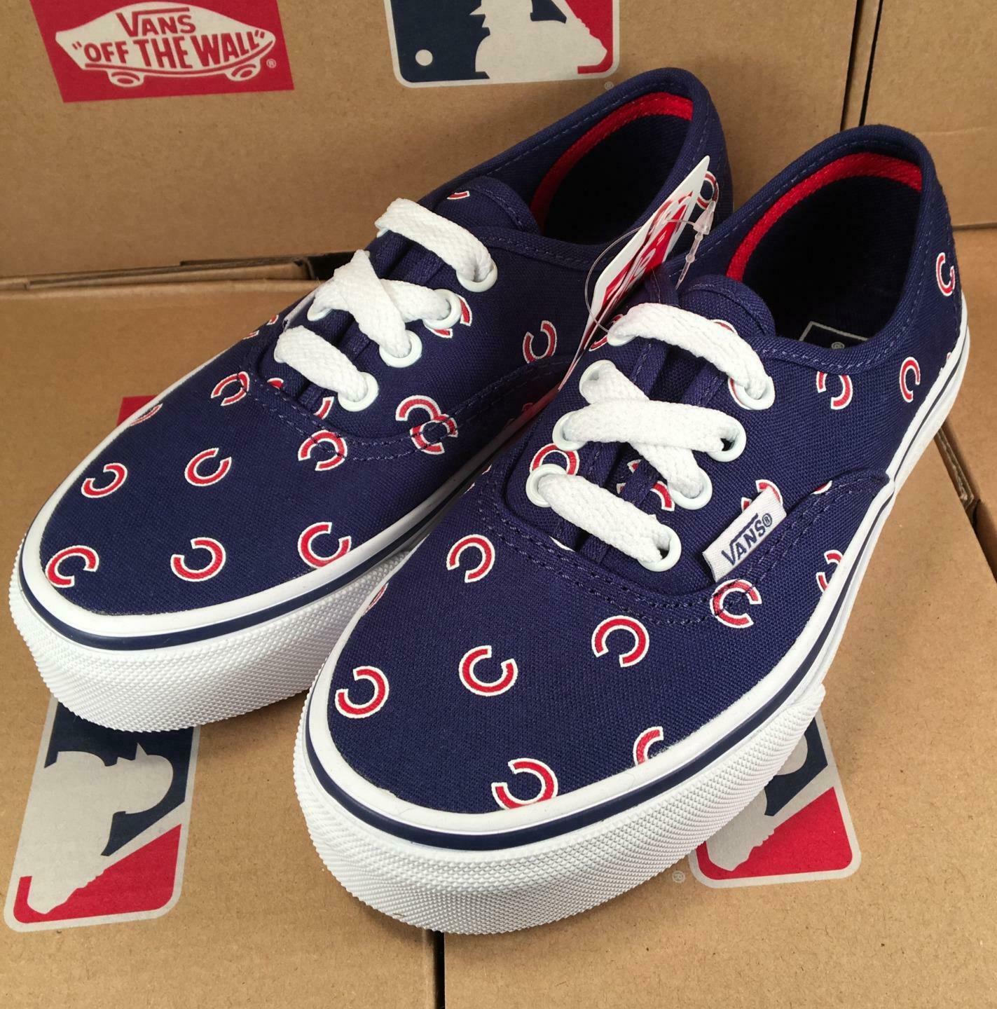 Vans KIDS Chicago Cubs MLB Authentic Sneaker Limited Edition Shoes Kids ...