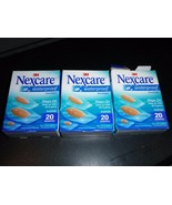 (3 Pack) Nexcare Waterproof Clear Bandages Assorted 60 Ct - 3 Boxes of 20 - $8.99