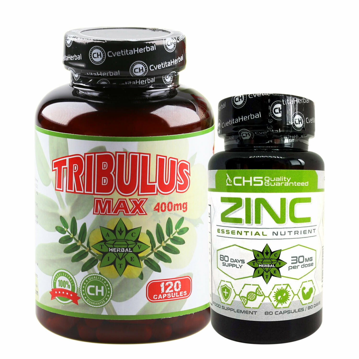Zinc Citrate + Tribulus Terrestris Capsules Testosterone Boost Immune