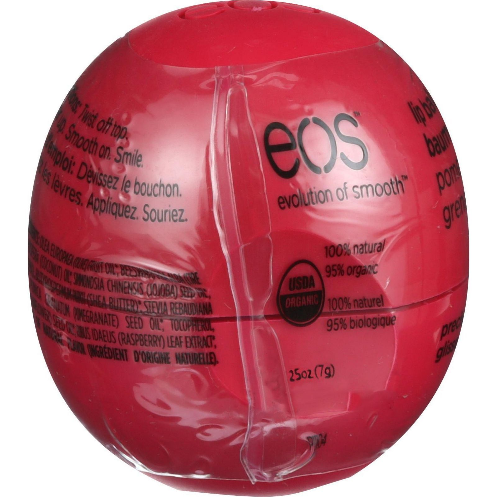 Eos Products Lip Balm Smooth Sphere Organic Pomegranate Raspberry