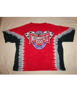 Vintage 2002 Tie Dye NASCAR 86th Indianapolis 500 Racing  Red T Shirt Ad... - $29.69