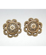 Clip on Earrings Vintage Goldtone India - $18.00