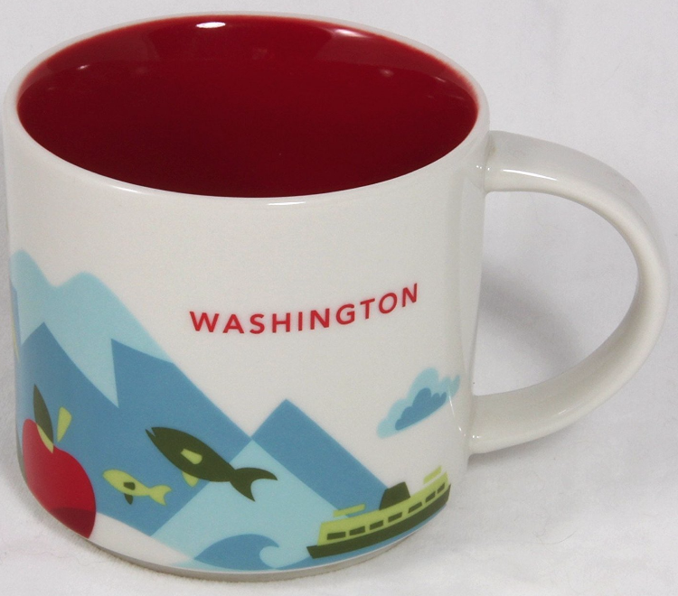 Starbucks Washington State You Are Here Collection Coffee Mug Brand New