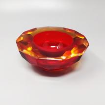 1970s Stunning Red Bowl "Geode" by Alessandro Mandruzzato in Murano Glass. Italy - $760.00
