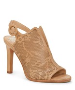 Vince Camuto Nattey2 Perforated Leather Sandals, Multip Sizes Natural VC... - $109.95