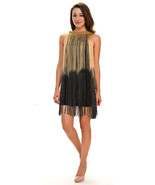 Sexy Jrs Fringe Black, Gold/Black, Red/Black Lined Party Mini Dress S, M, L - $49.99