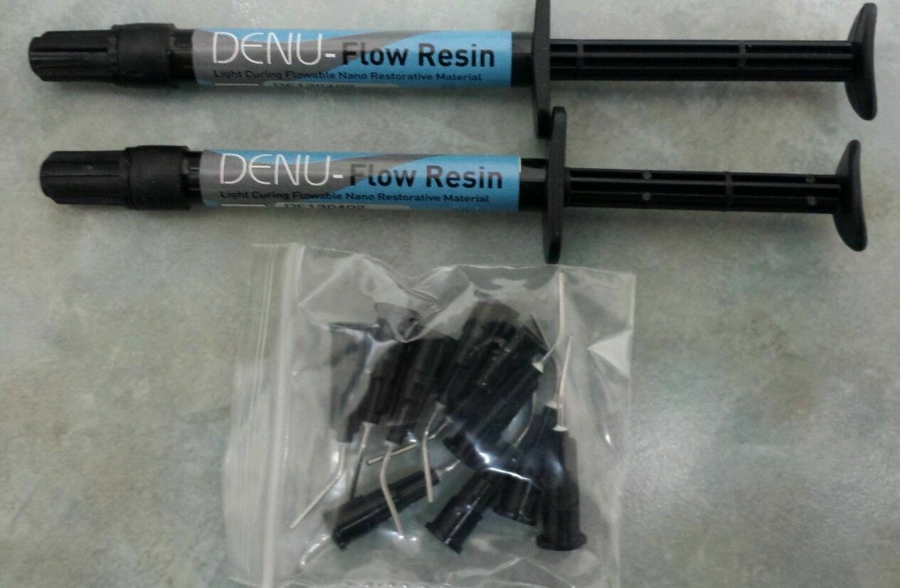 Denu Flow Resin Dental Flowable Composite A2 Double Pack Everything Else