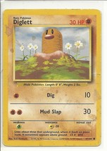 (PK-511) 1999 Pokemon card #47/102: Diglet { Played } - $1.00