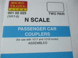 Micro-Trains Stock #00102025 Passenger Car Couplers Black for 1017 & 1018 Truck image 1