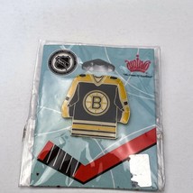 Vintage Amino Boston Bruins Jersey Spoked B Logo Pin NHL Licensed Hockey - $12.30