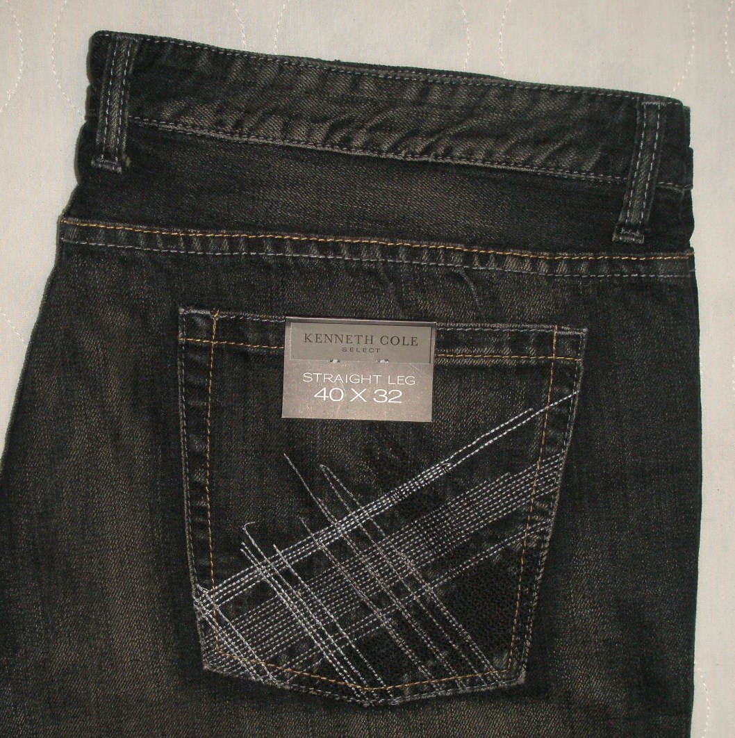 kenneth cole straight leg jeans