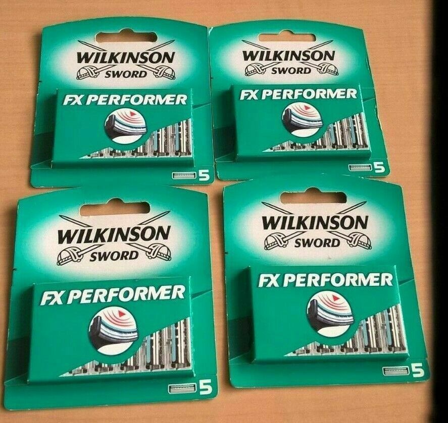 4 x Schick Wilkinson Sword FX Performer ft Tracer Razor 5 Pack 20
