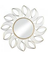 Accent Plus Metal Petals Golden Wall Mirror - $77.00