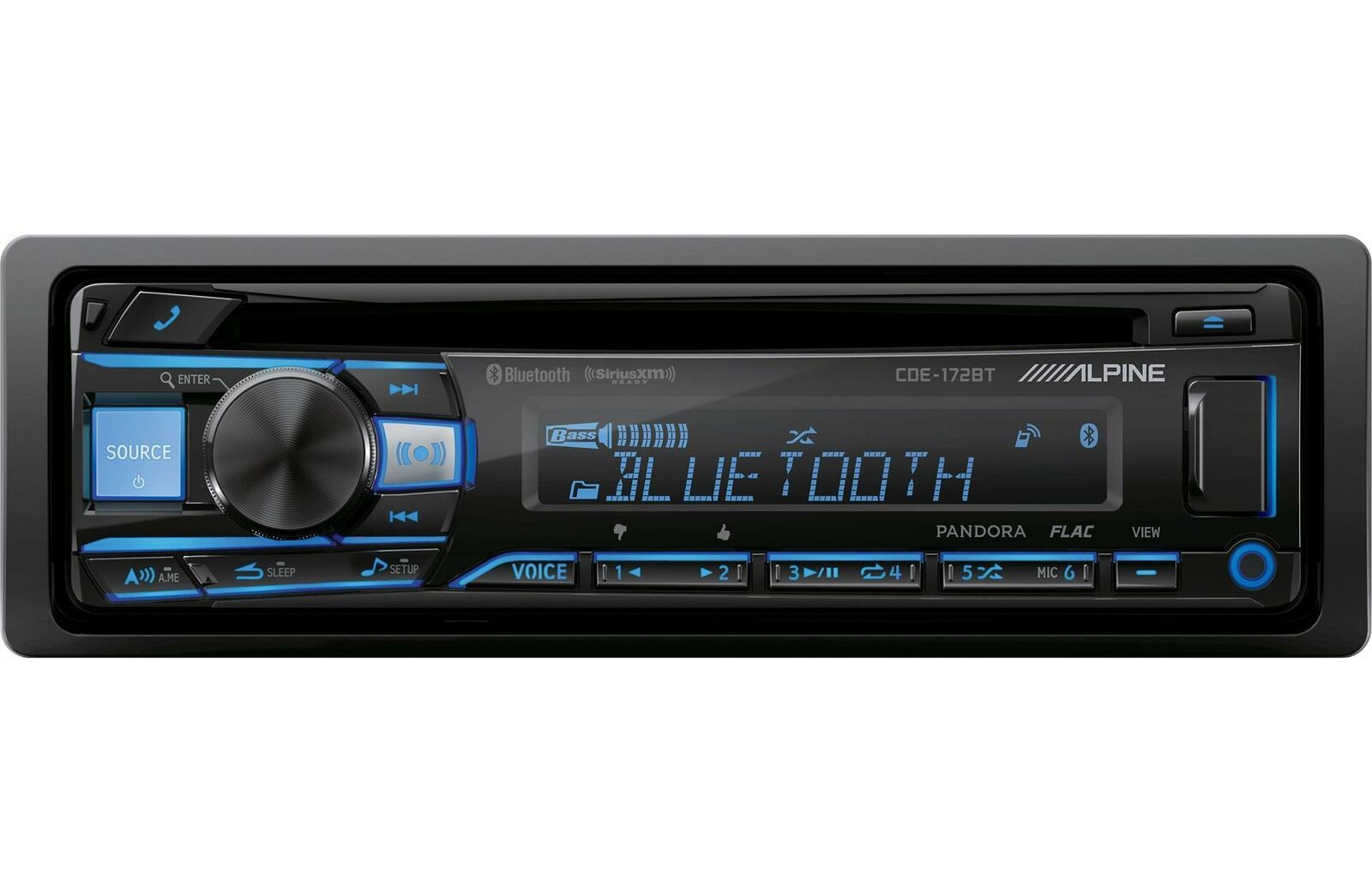Alpine Cde-172Bt Car Audio Single Din In Bluetooth Cd Player Radio Receiver