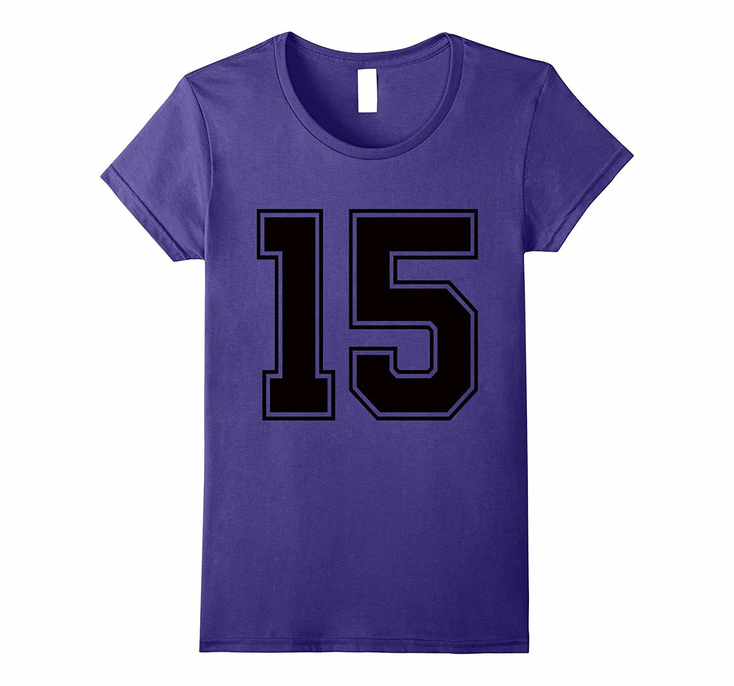 New Tee 15 Number 15 Sports. Jersey TTee My Favorite Player 15