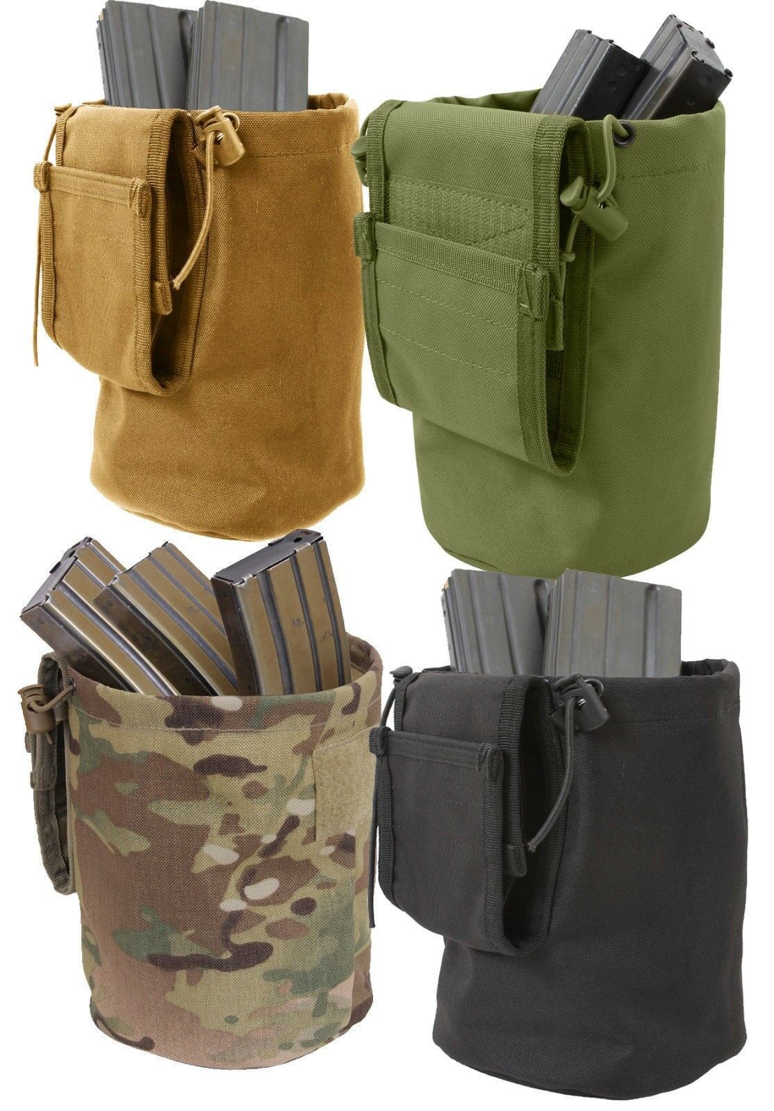 Roll Up Dump Pouch Tactical Utility Case Folding Cylinder Bucket ...