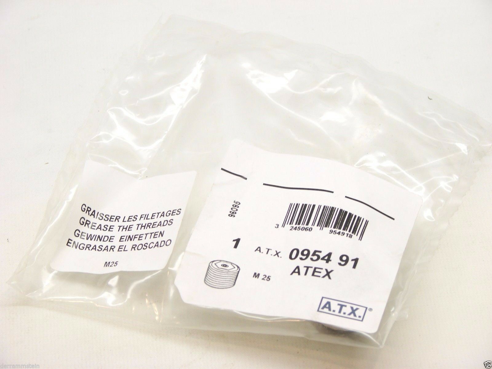 New Appleton A.T.X 095491 Metric Aluminum Threaded Closure Plug M25 X 1.5 b142