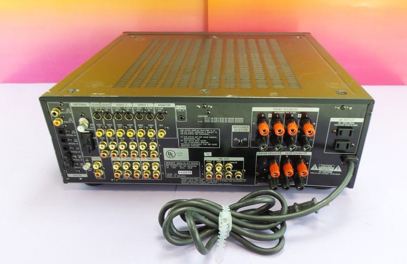 Sony STRDA80ES Digital Signal Processing Audio Video AV Stereo