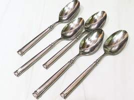5 Letang Remy ABSOLU Stainless SOUP TABLE SPOONS  18/10 France Glossy Si... - $99.00