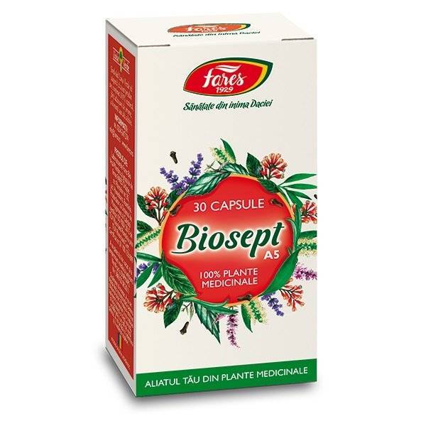 Biosept, A5, 30 capsules, Fares, Increases the Body's Immunity
