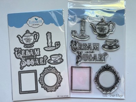 Cream and Sugar Dies & Stamps Bundle  Elizabeth Craft  CLEARANCE