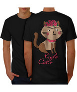 Frida Kahlo Cat Shirt Funny Men T-shirt Back - $12.99
