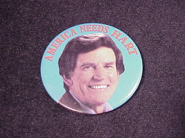 Vintage 1988 America Needs Hart Pinback Button, Pin, Gary - $6.95