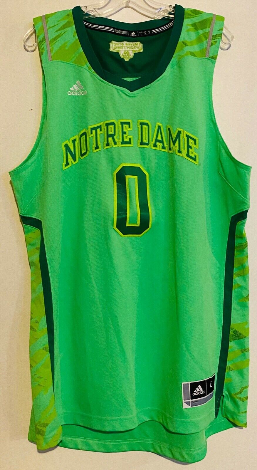 Notre Dame Fighting Irish Eric Atkins camo basketball jersey by Adidas
