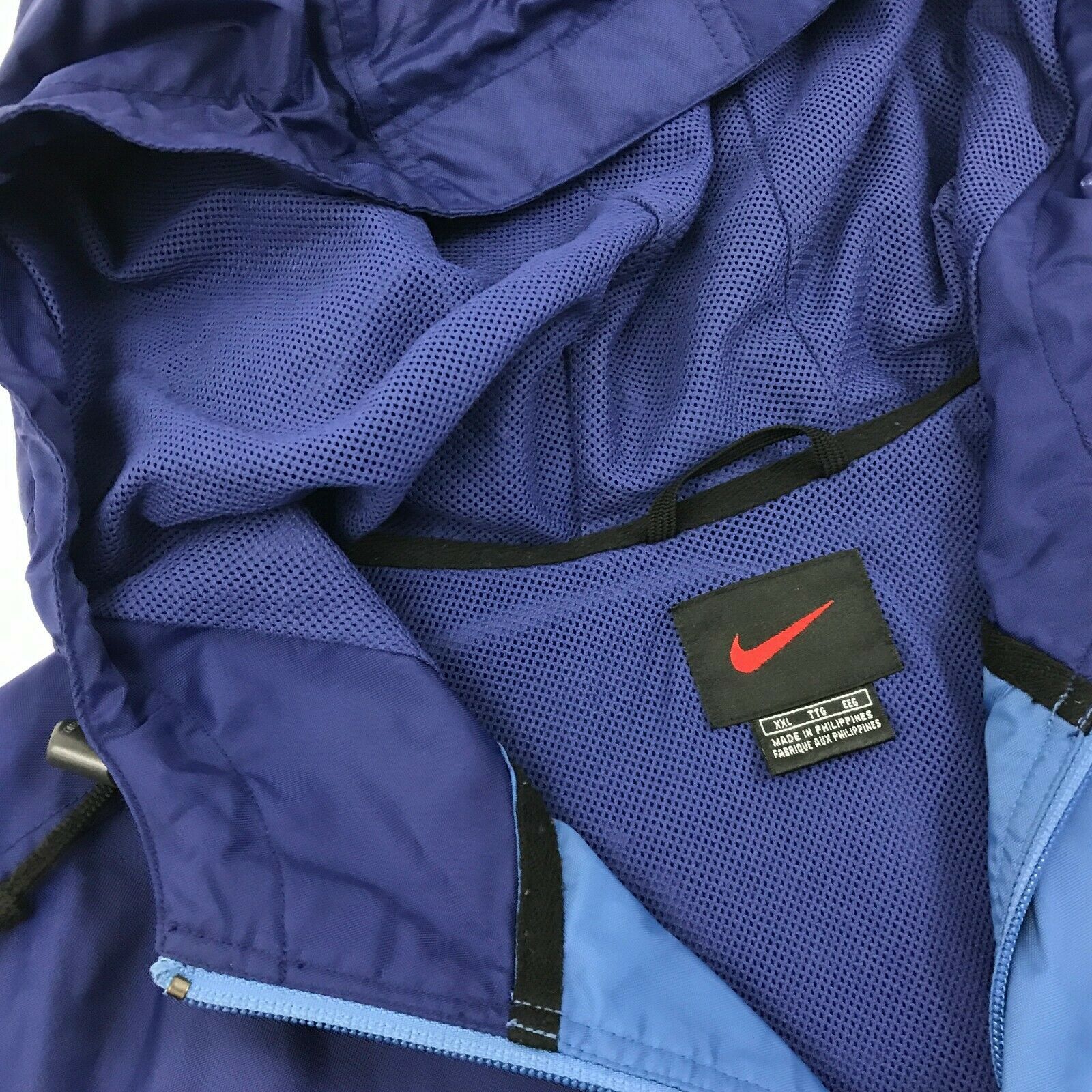 VINTAGE NIKE Soft Shell Jacket Mens Size 2XL 2X Baggy Fit Mesh Lined ...