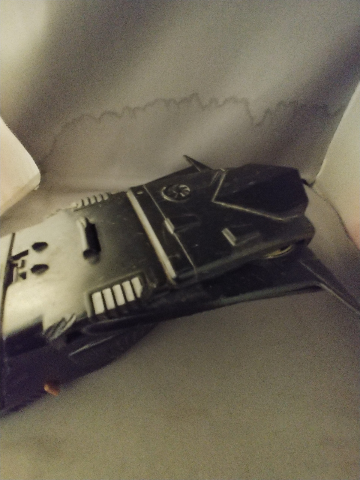 Batman Bat Jet Vehicle Retractable Wings 1990 DC Comics Kenner Action Figures