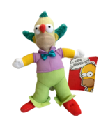 The Simpsons Krusty Clown Plush 8.5&quot; Toy Factory Matt Groening 2014 Stuf... - $12.40