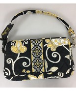 Vera Bradley Yellow Bird Cotton Wristlet Small Handbag Retired Made in USA - $24.01