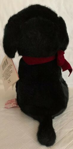 Russ Berrie Black Lab DOG 8” Plush Soft Toy Stuffed Puppy Animal 2005 ...