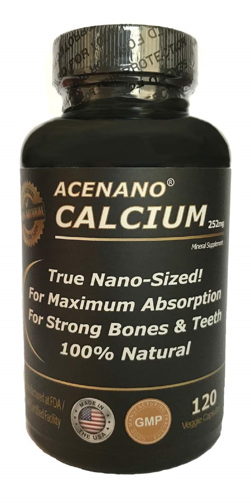 Best Calcium Supplement True Nano Sized Calcium for Bones and Teeth 120
