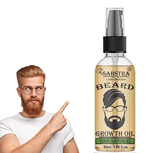 Vasudev Beard Growth Oil for Men Beard Growth Stimulate Patchy Beard, Beard&Must