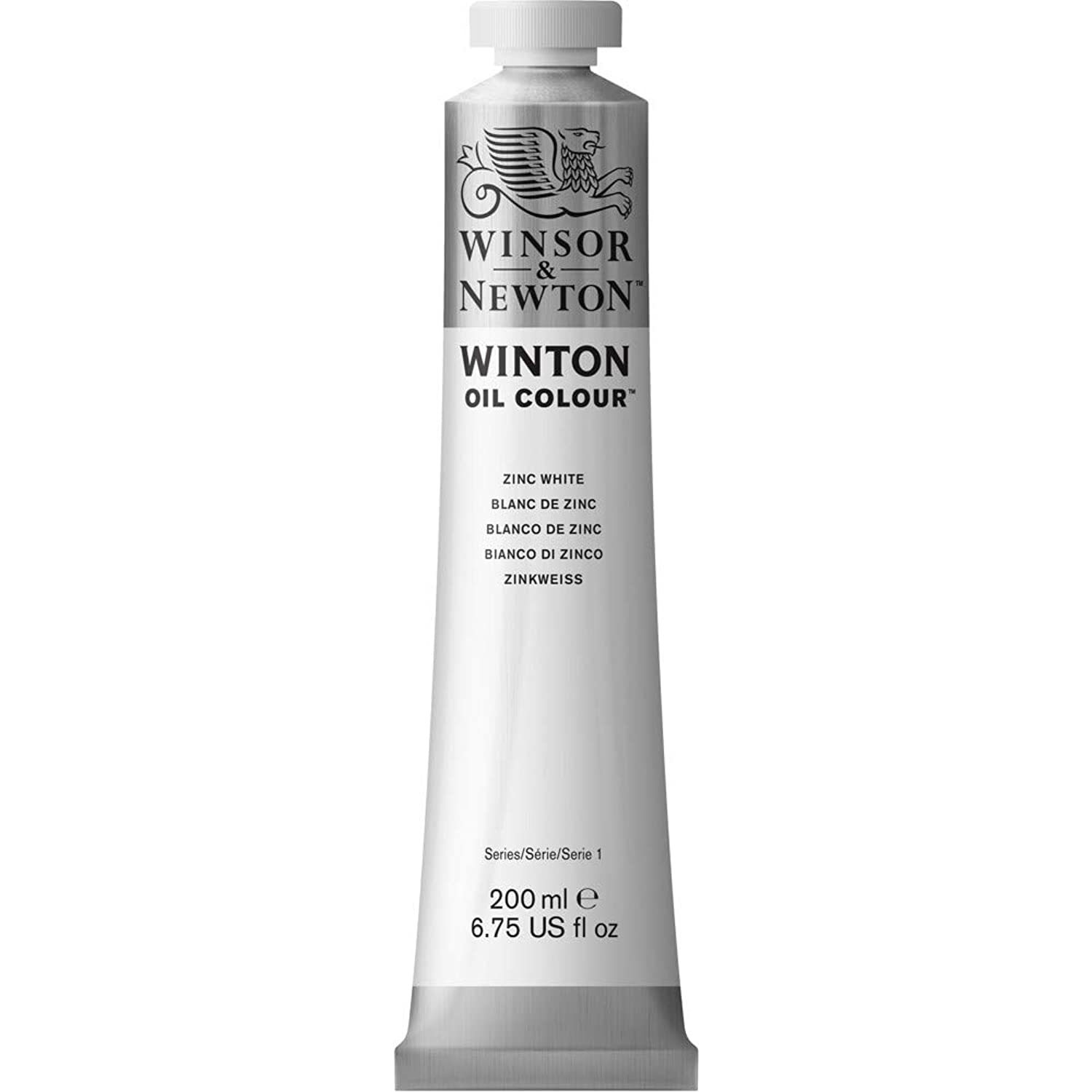 Winsor & Newton Winton Oil Color Paint, 200-ml Tube, Zinc White