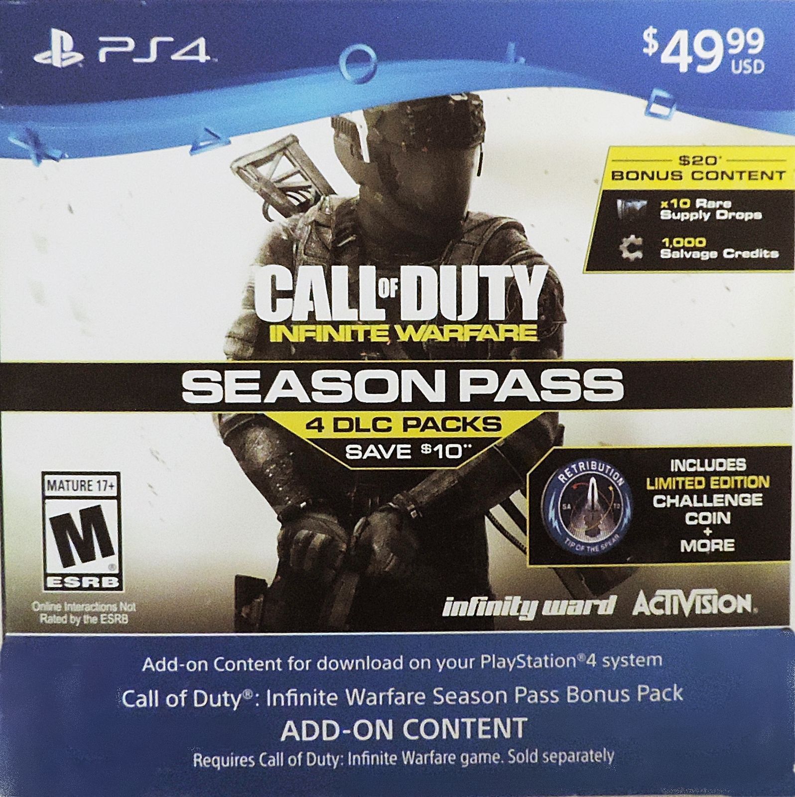 Call Of Duty Infinite Warfare Season Pass Kaufen Call Of Duty Infinite Warfare Season Pass Bonus Pack (PS4) - Prepaid