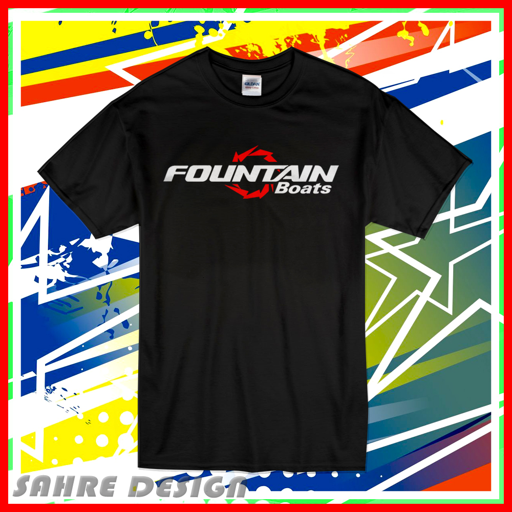 Fountain Power Boats Logo T Shirt Usa Size S-5XL