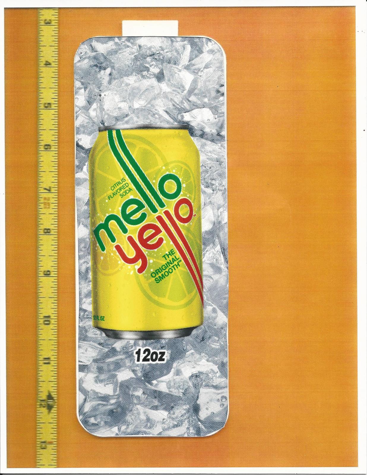 Coke Chameleon Size Mello Yello 12 OZ CAN Soda Flavor Strip CLEARANCE