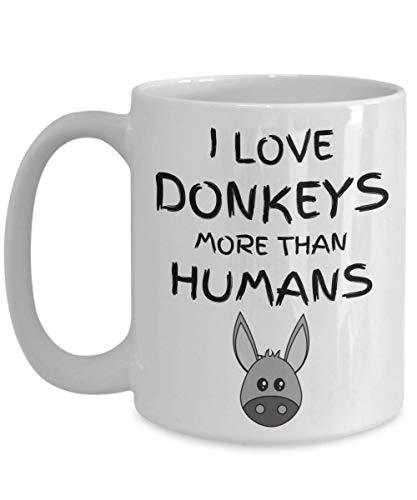 Donkey Lover Mug Funny Donkeys Gift Idea Present for Animal I Love Coffee Tea Cu