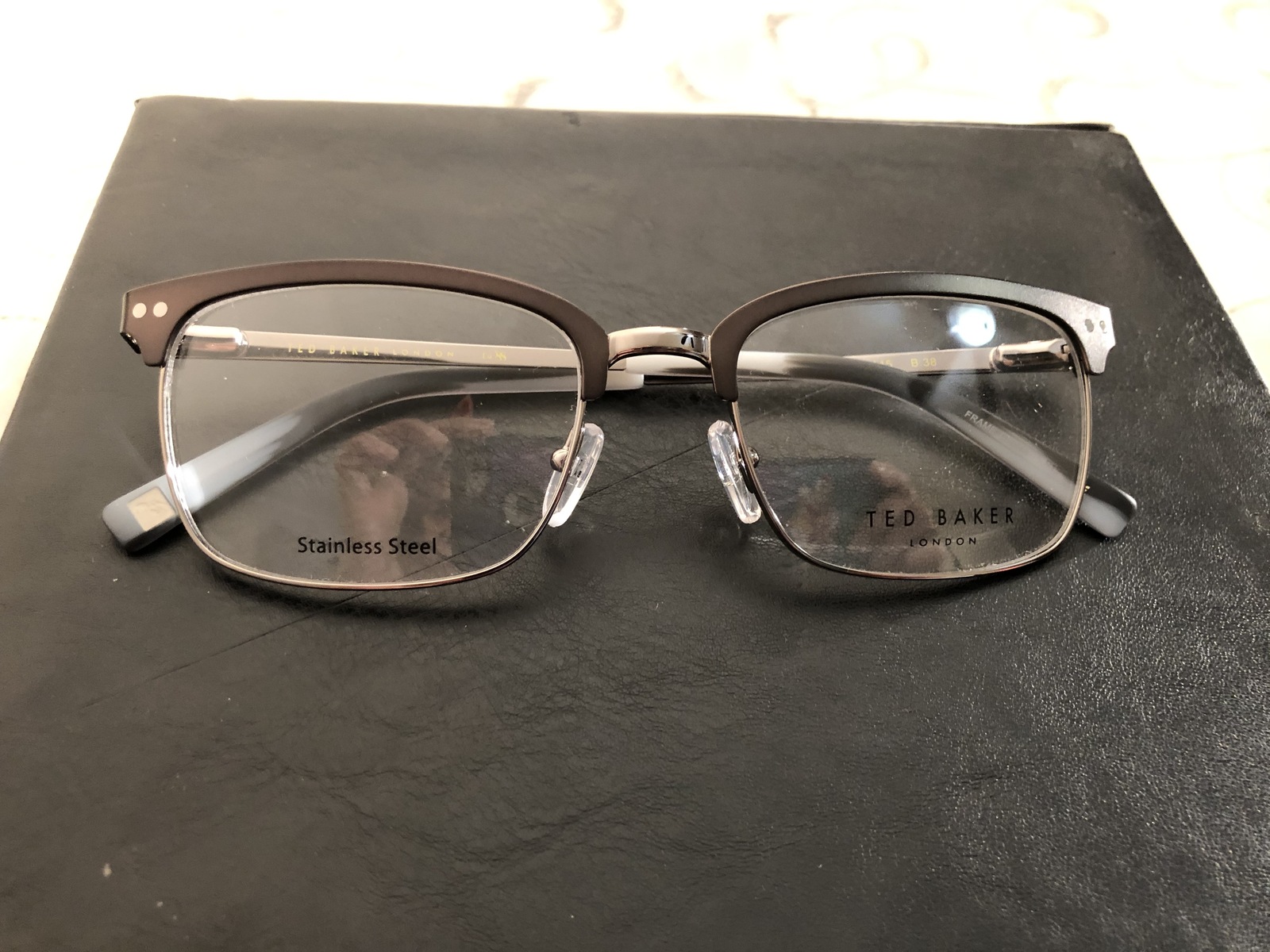 Ted Baker B355 Eyeglasses Eyeglass Frames Gunmetal 53-19-145 - Eyeglass ...