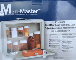 MMF Med Master RFID Premium Steel Medication Case (mmf-201906206) (mmf20... - $32.07