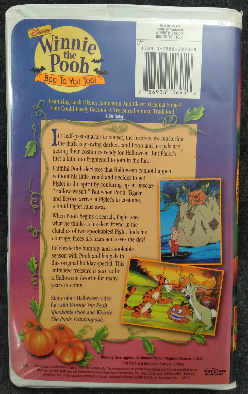 Vhs winnie the pooh boo to you too disney vhs 1997 vhs tapes