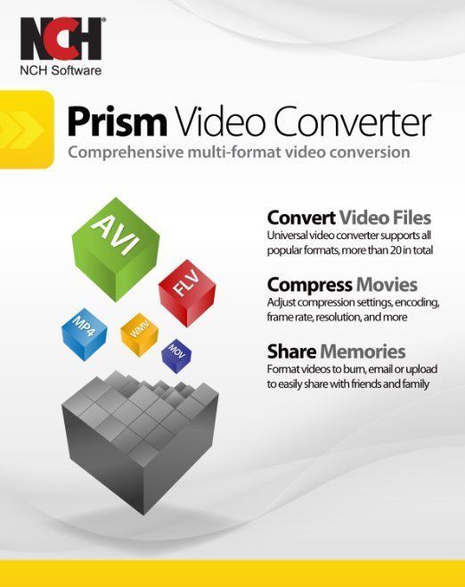 Prism Plus Video Converter convert AVI MPG4 for Windows Image, Video & Audio