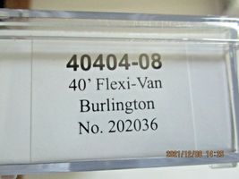 Trainworx Stock # 40404-04 to -07 & -09 Burlington 40' Flexi-Van Trailer N-Scale image 5