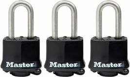 Master Lock Covered Stainless Steel Lock, 1-9/16 in. Wide, Black, 311SSTRILF. - $30.84