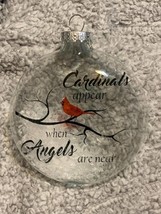 4 inch Cardinals Appear When Angels are Near Floating Disc Ornament - $9.00+