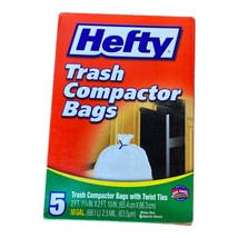 Hefty Trash Compactor Bags 18 Gallon Backpack Liners 5 Bags Total FREE SHIP - $20.33